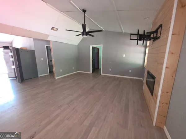 a view of a livingroom with a hardwood