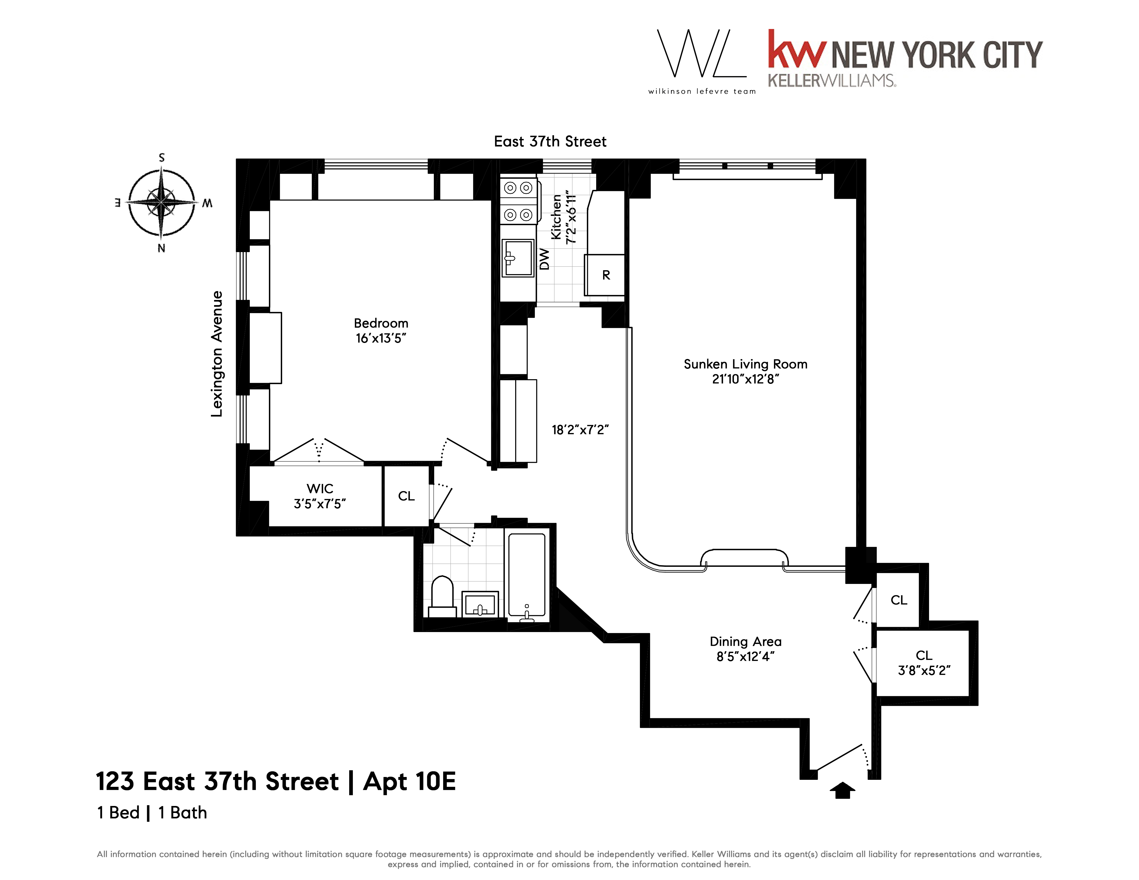 123 East 37th Street, Unit 10E Manhattan, NY 10016 - Photo 18 of 18 a picture of a wall with a white wall and a painting