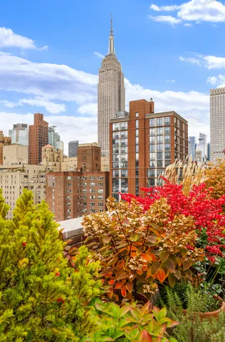 a view of a terrace with sitting area