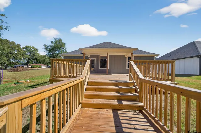 a view of street from balcony