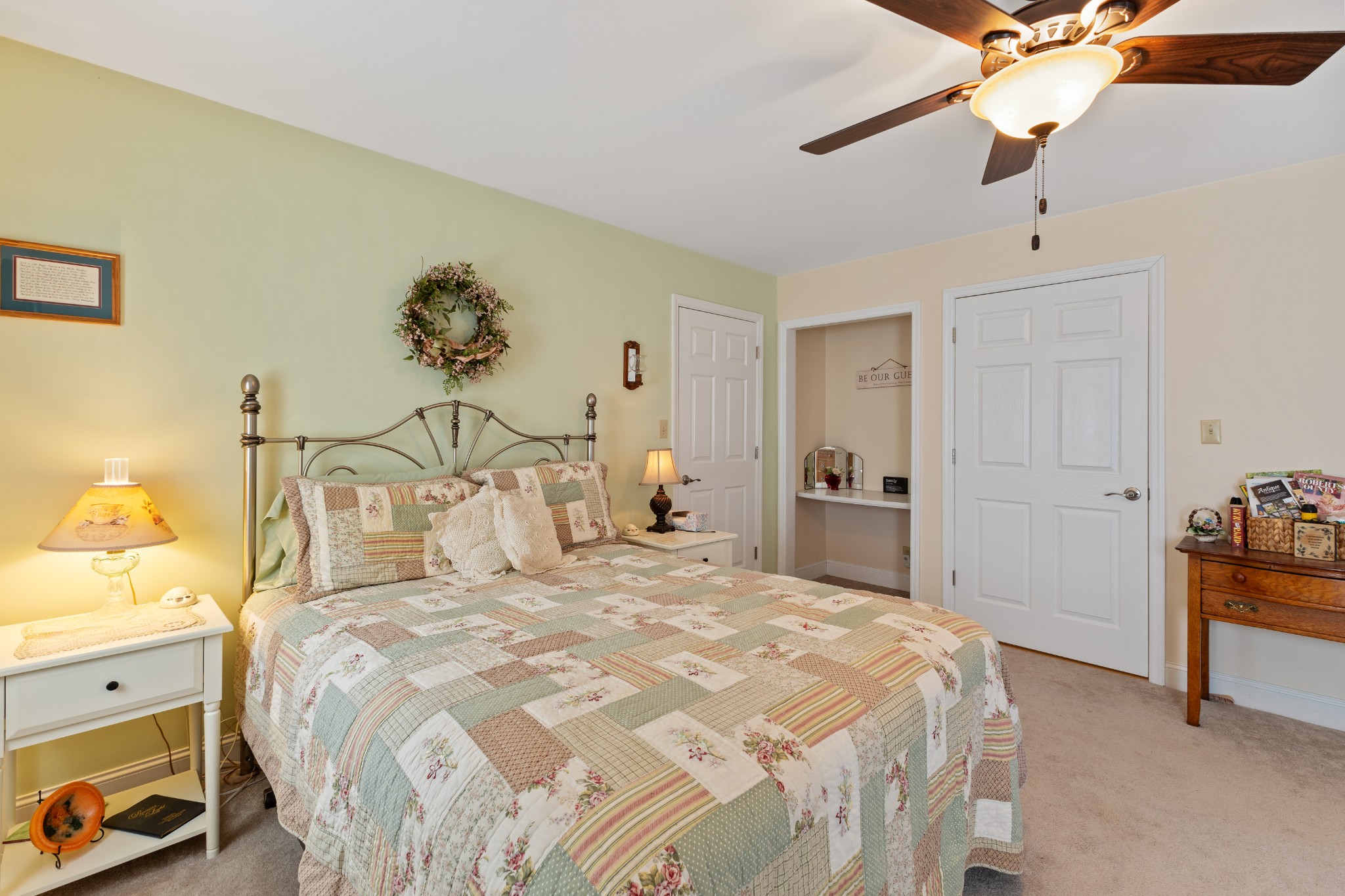 2760 Cave Springs Road Springfield, TN 37172 - Photo 17 of 74 a bedroom with a bed and a chandelier
