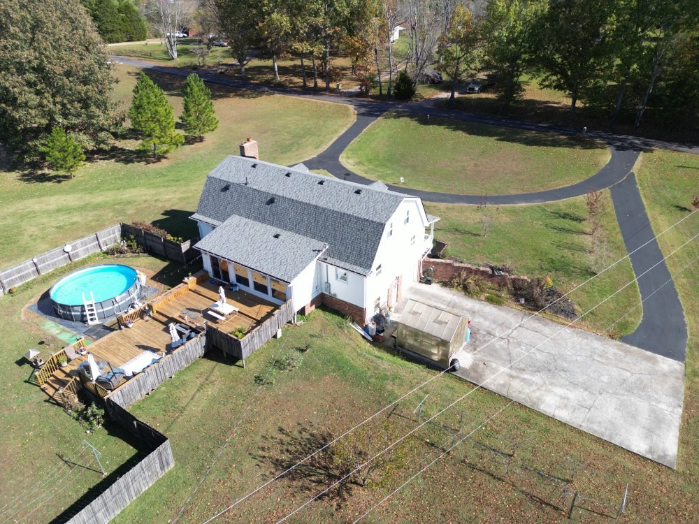 2760 Cave Springs Road Springfield, TN 37172 - Photo 68 of 74 an aerial view of a house with yard swimming pool and outdoor seating