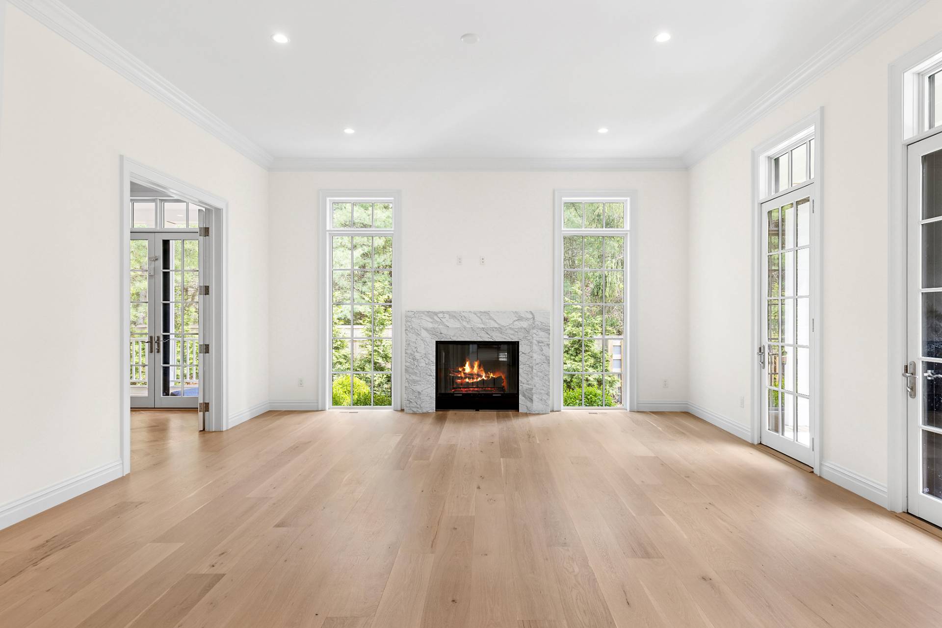 73 Wainscott Stone Road Wainscott, NY 11975 - Photo 10 of 27 a view of an empty room with window and fire place
