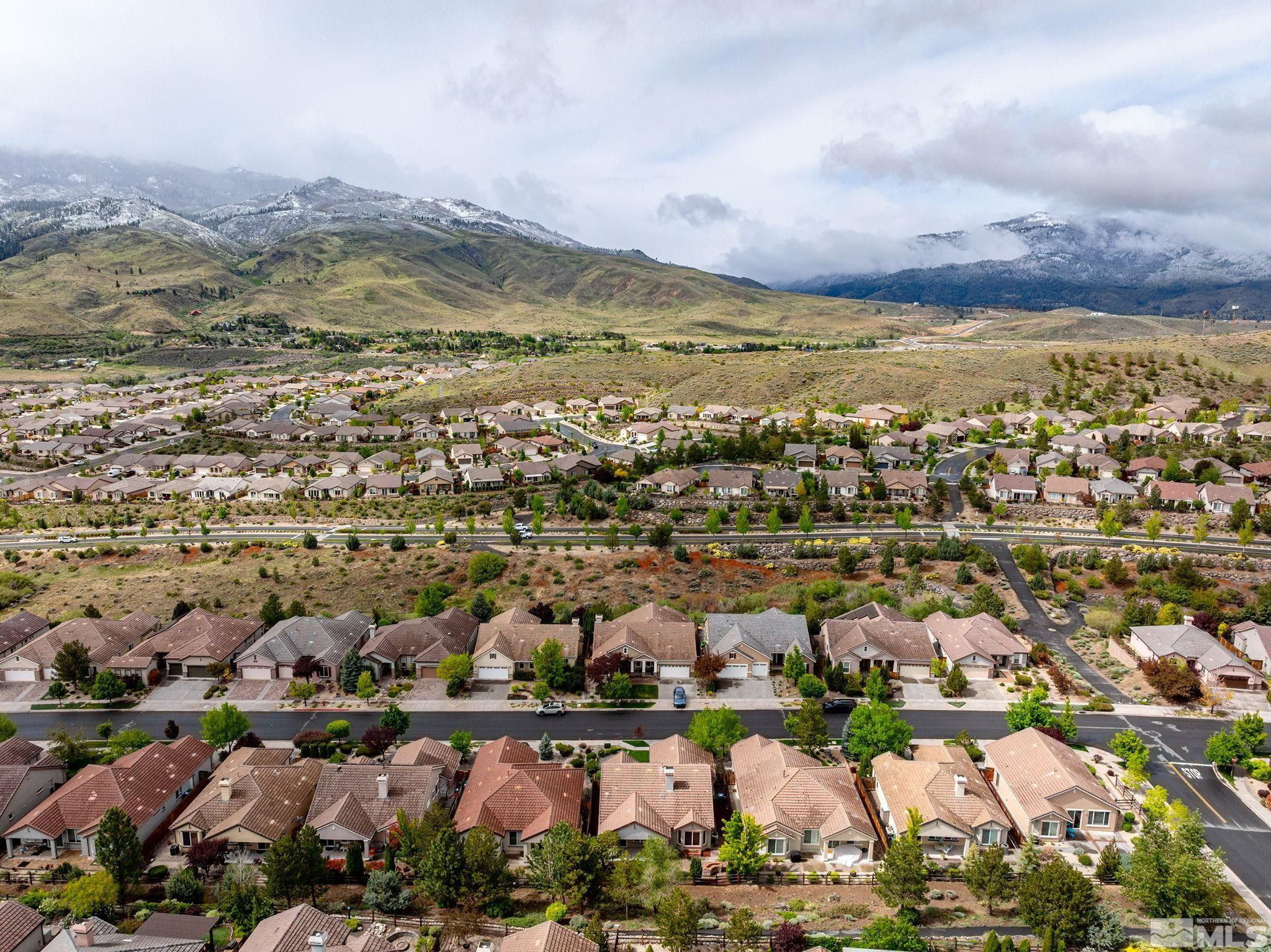 1280 Meridian Ranch Drive Reno, NV 89523 - Photo 31 of 41 an aerial view of residential building and city
