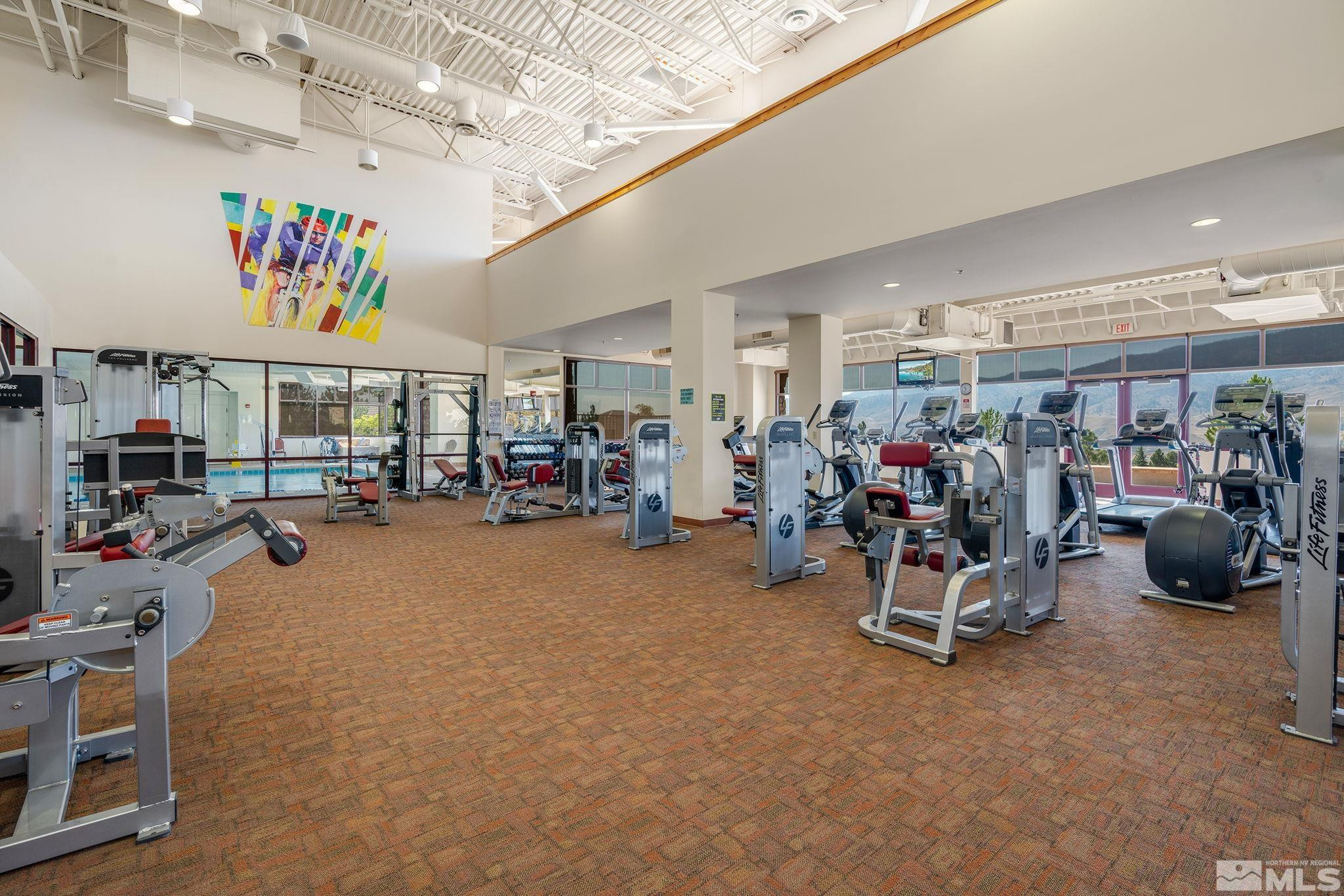 1280 Meridian Ranch Drive Reno, NV 89523 - Photo 38 of 41 a view of a room with gym equipment