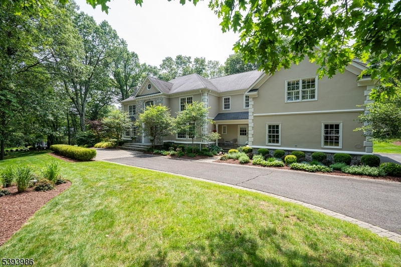 7 Timber Ridge Road Far Hills, NJ 07931 - Photo 3 of 49 a front view of a house with a yard and potted plants