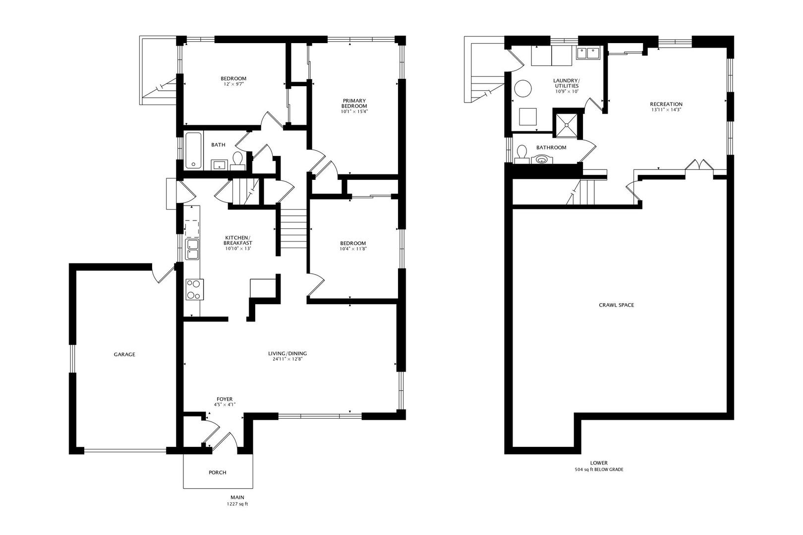 111 South We Go Trail Mount Prospect, IL 60056 - Photo 44 of 46 a picture of a floor plan