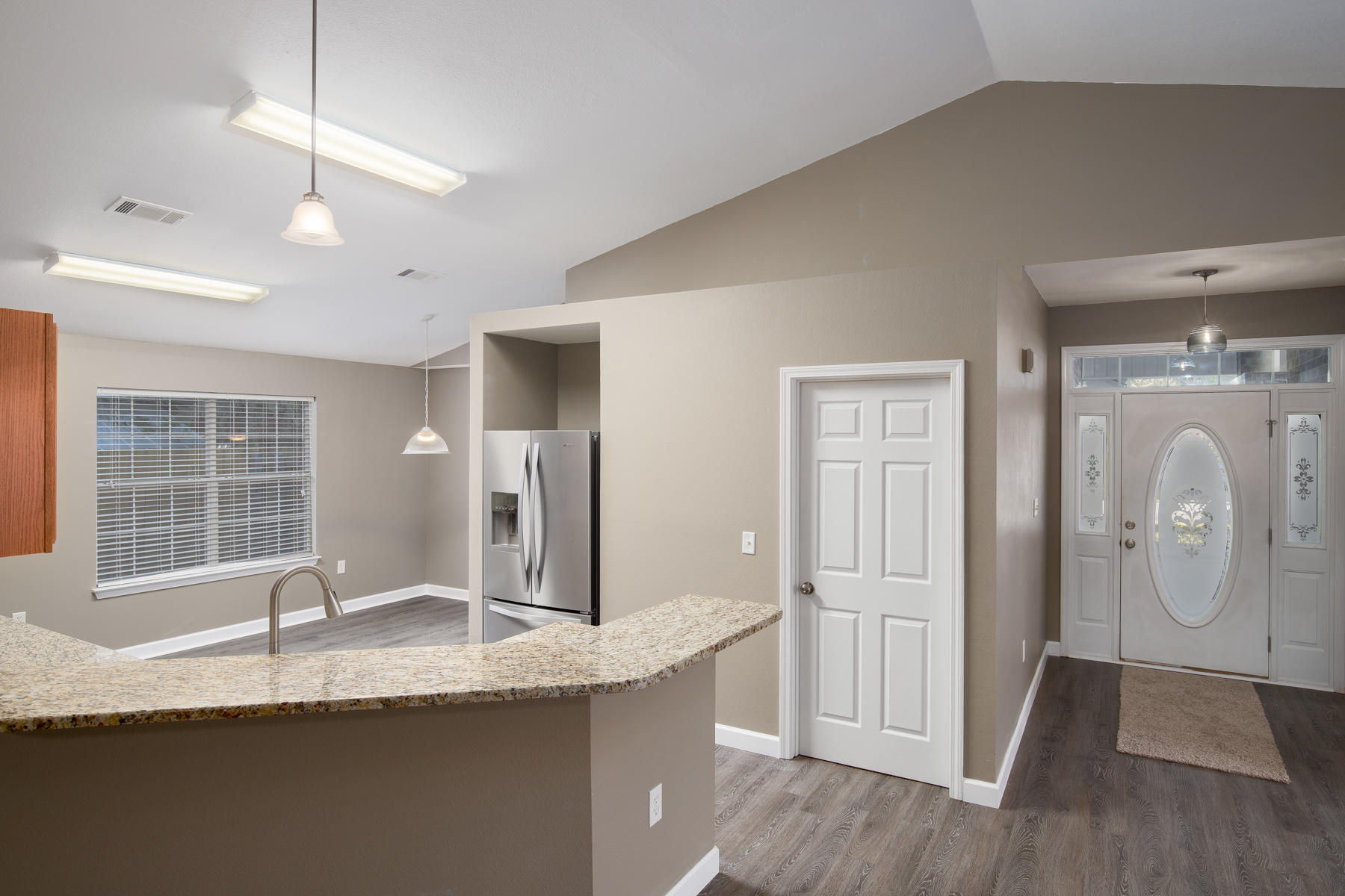 199 Bayou Landing Road Miramar Beach, FL 32550 - Photo 10 of 19 a bathroom with a granite countertop sink a mirror and shower