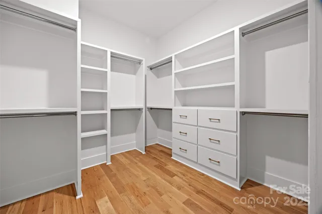 a room that has a bed in it