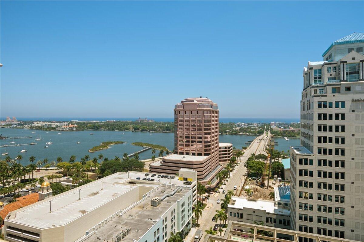 801 South Olive Avenue, Unit 416 West Palm Beach, FL 33401 - Photo 27 of 34 a view of city with ocean