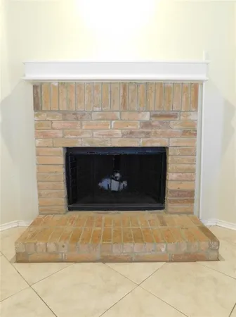 a close view of fireplace