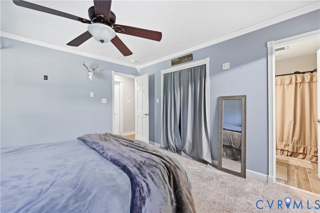 3046 Davis Mill Road Goochland, VA 23063 - Photo 29 of 40 Carpeted flooring complemented by light blue walls