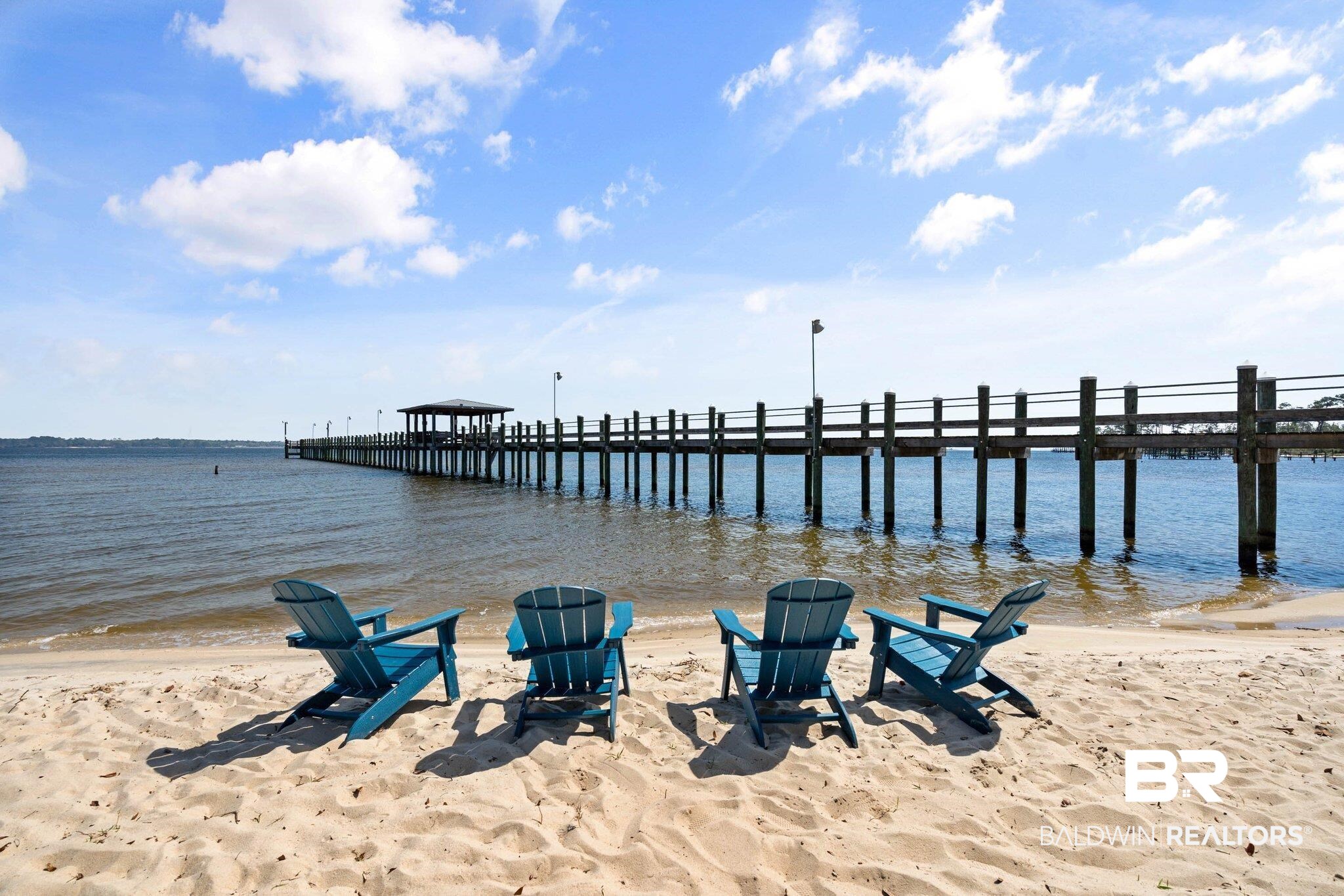1325 Ridgewood Drive Lillian, AL 36549 - Photo 24 of 32 Dock area featuring view of water and beach and a pier