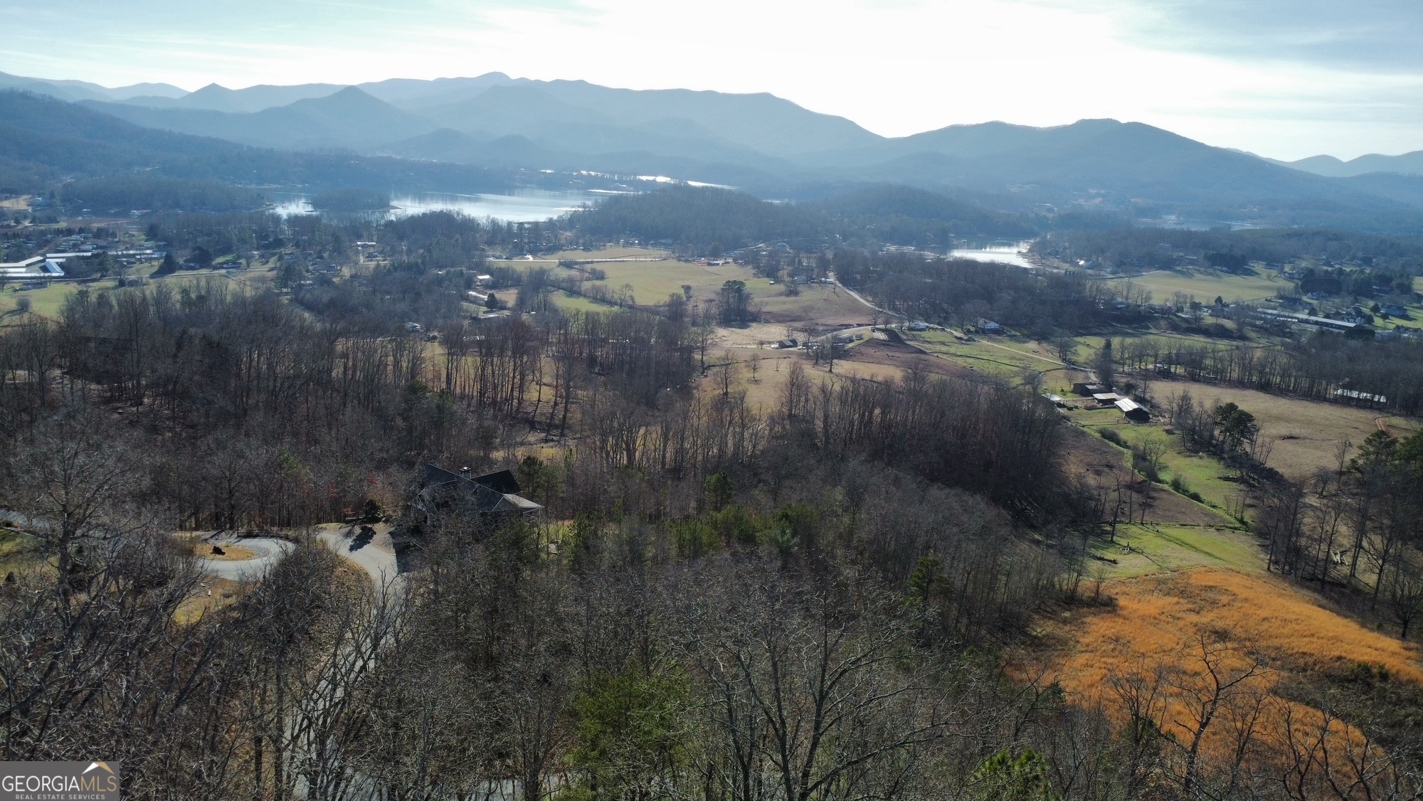 54 Carlin Road Hiawassee, GA 30546 - Photo 6 of 28 a view of a town with mountains in the background
