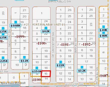 630 Degroodt Road Southwest Palm Bay, FL 32908 - Photo 2 of 2 tax map photo