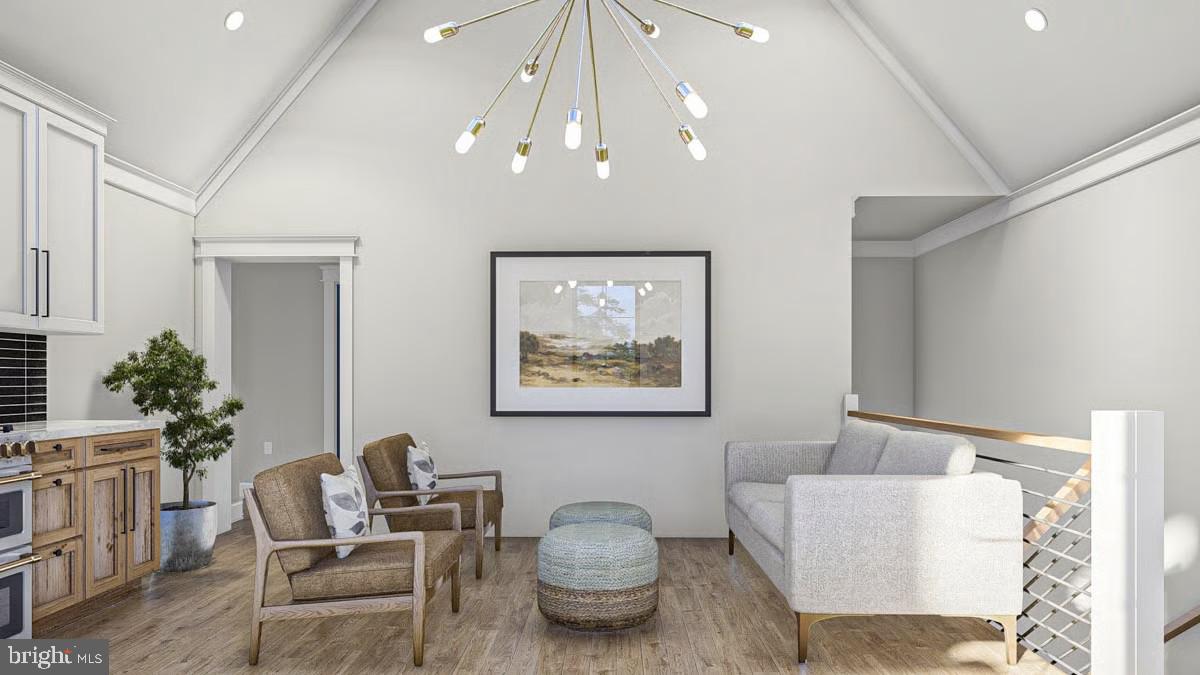 3150 Bidle Road Middletown, MD 21769 - Photo 24 of 27 a living room with furniture and a chandelier