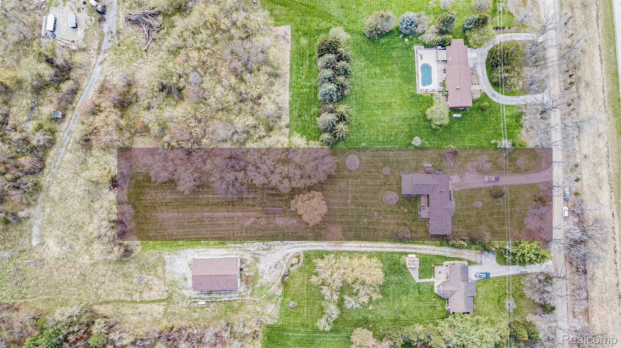 4286 Beck Road Howell, MI 48843 - Photo 21 of 23 Shaded Area represents approx size of parcel