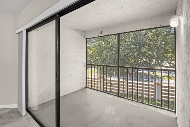 a view of a large window with an outdoor space