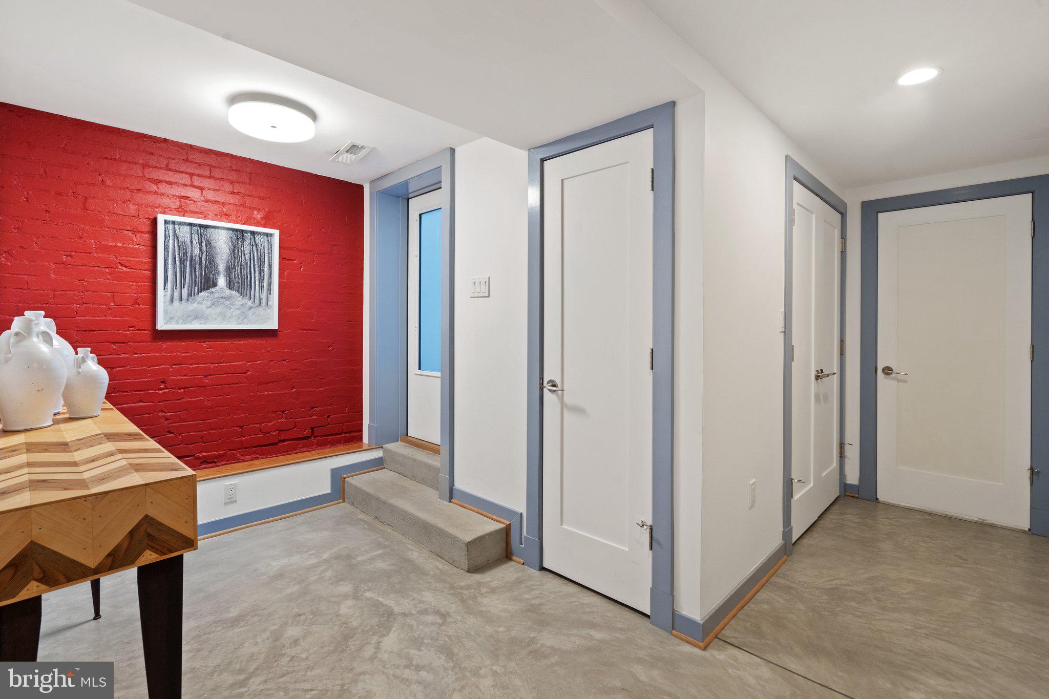 260 15th Street Southeast Washington, DC 20003 - Photo 34 of 41 Polished concrete floors - exit to rear patio