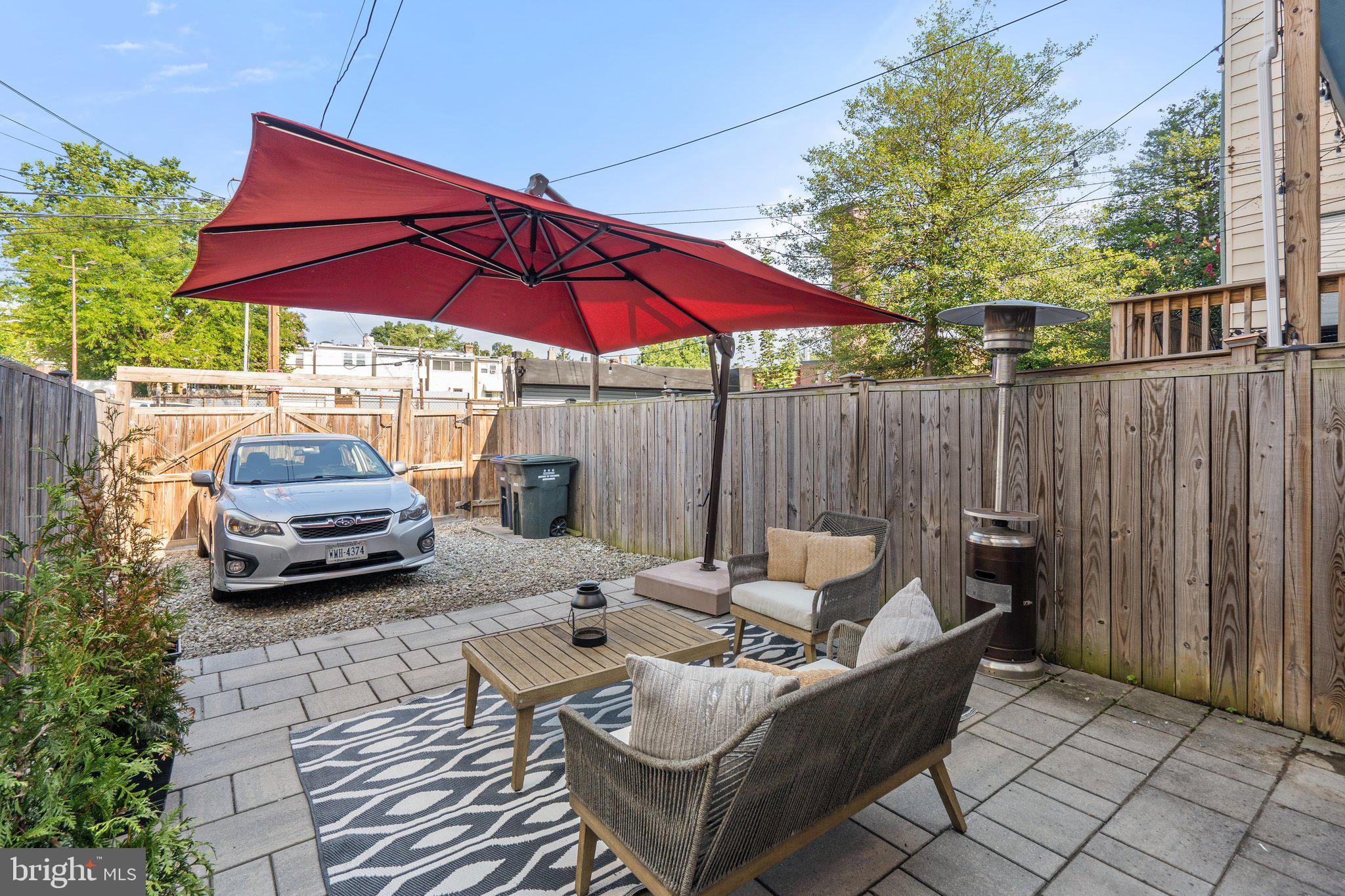 260 15th Street Southeast Washington, DC 20003 - Photo 38 of 41 Rear patio with parking