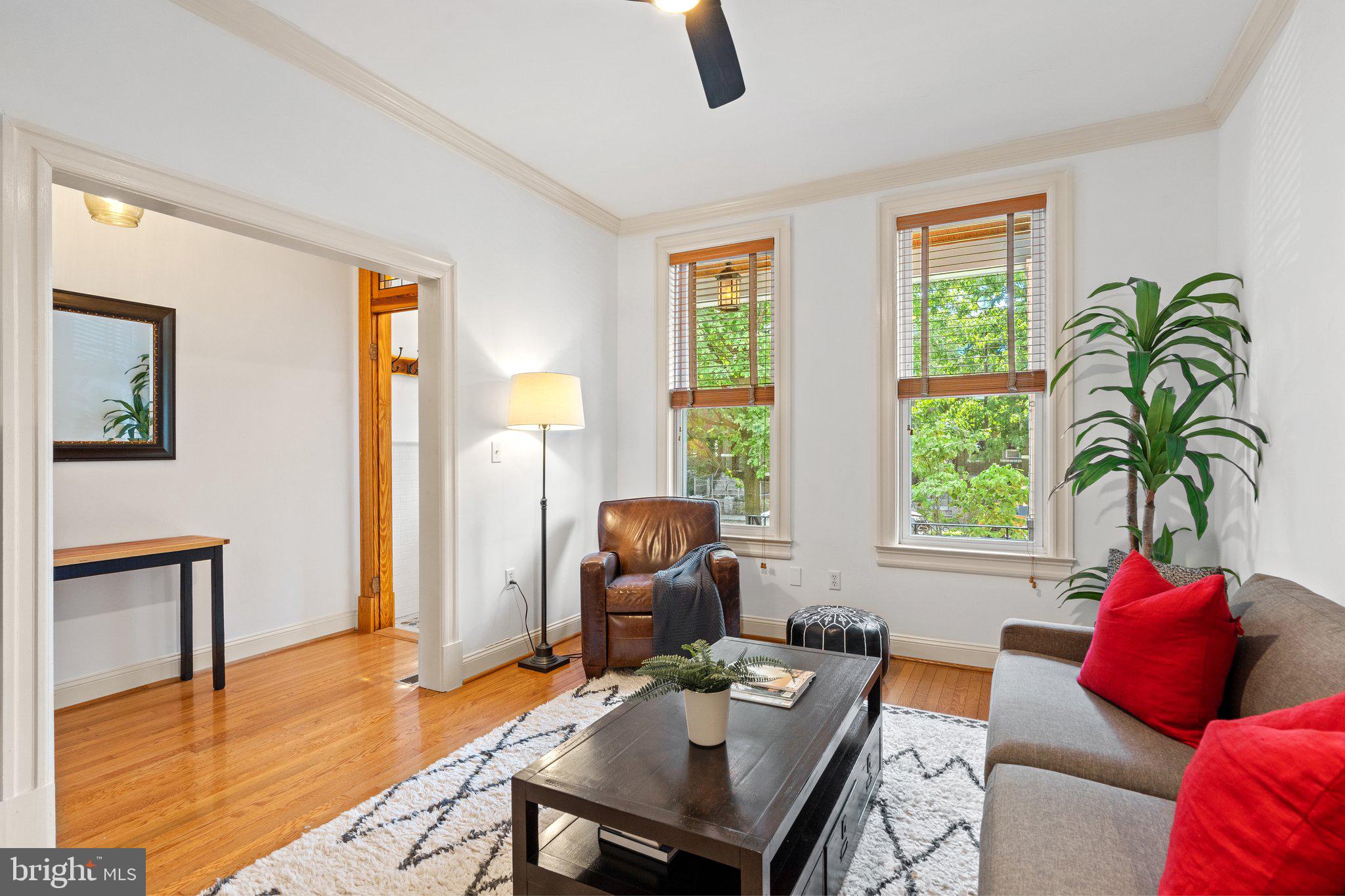 260 15th Street Southeast Washington, DC 20003 - Photo 9 of 41 Front parlor and hall