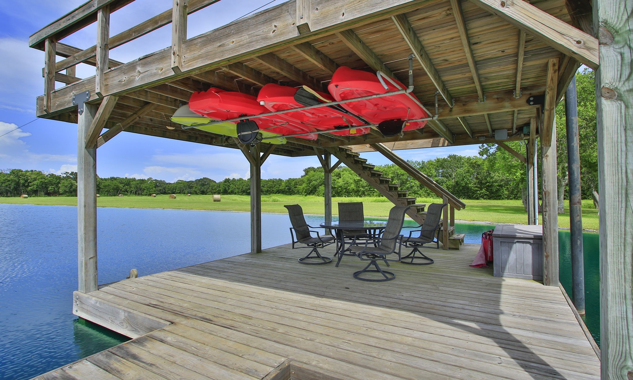 1824 Rymal Road Alvin, TX 77511 - Photo 37 of 39 a view of balcony with chairs and table
