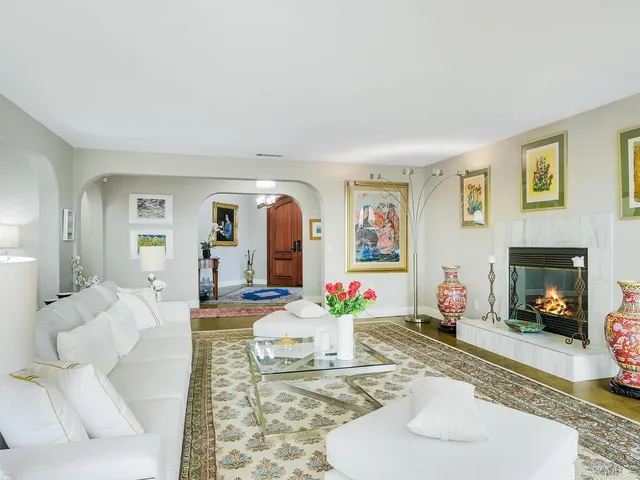 a kitchen with a stove and a cabinet
