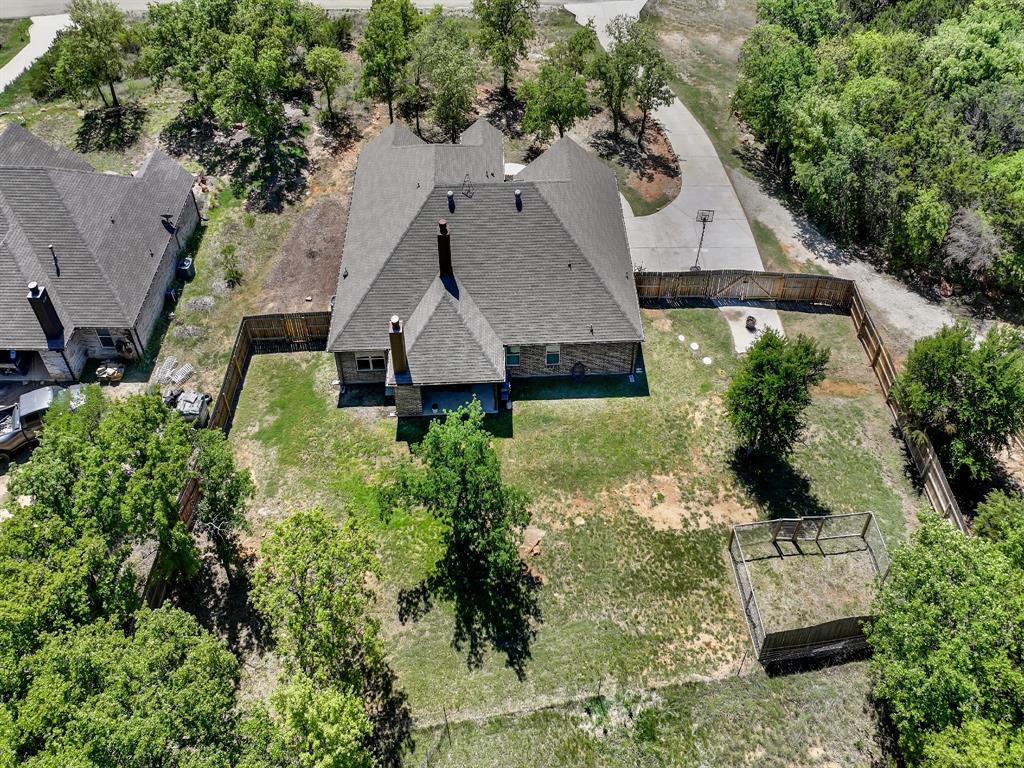 156 Cottongame Road Weatherford, TX 76088 - Photo 29 of 35 an aerial view of a house with a yard