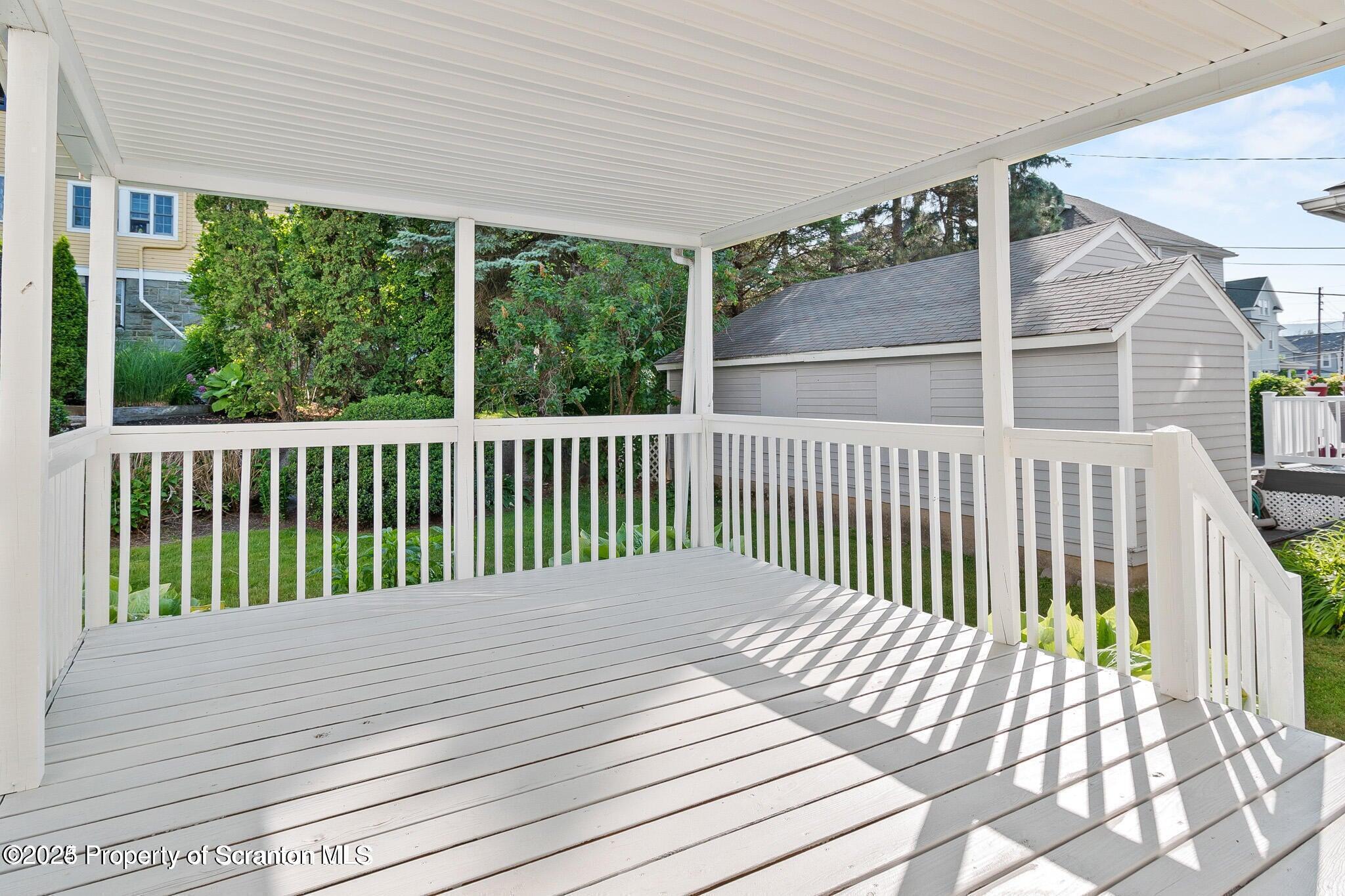 724 Electric Street Scranton, PA 18509 - Photo 17 of 17 a view of a wooden deck