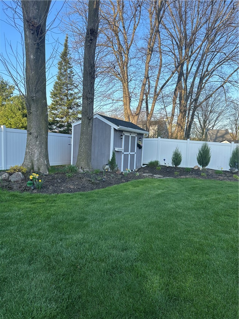 120 Donna Road Gates, NY 14606 - Photo 38 of 47 Back yard with Rock garden