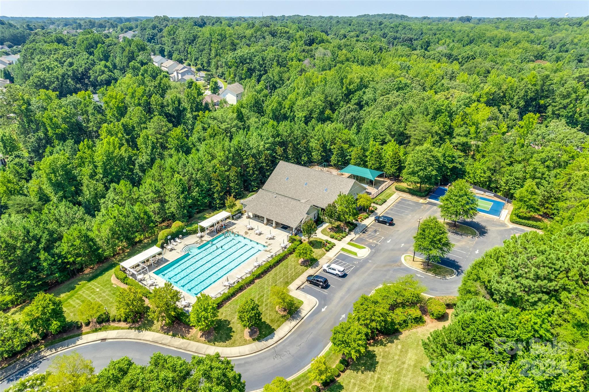 674 Quicksilver Trail Fort Mill, SC 29708 - Photo 37 of 45 an aerial view of a house with a yard