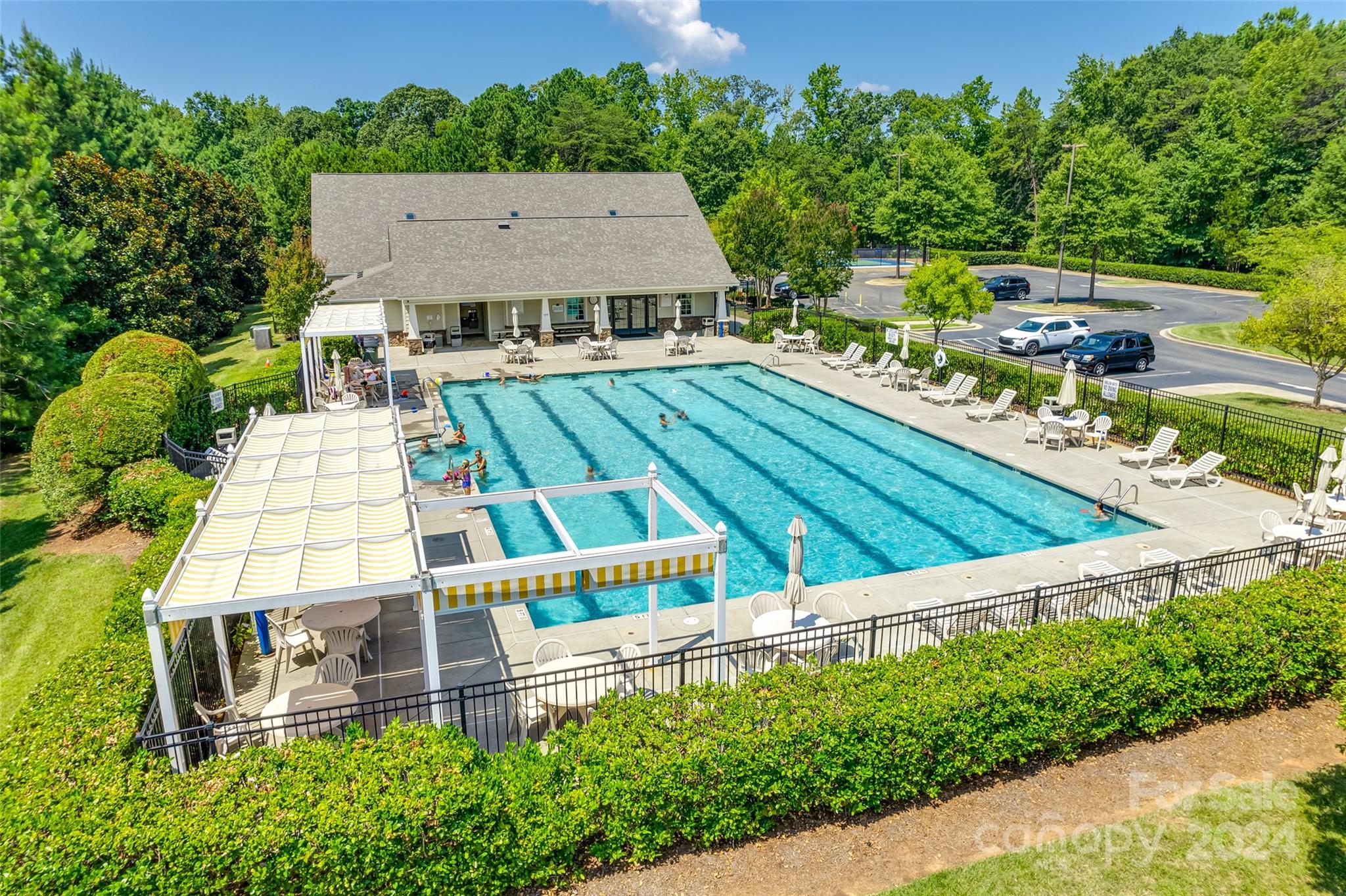 674 Quicksilver Trail Fort Mill, SC 29708 - Photo 40 of 45 an aerial view of a house with a garden
