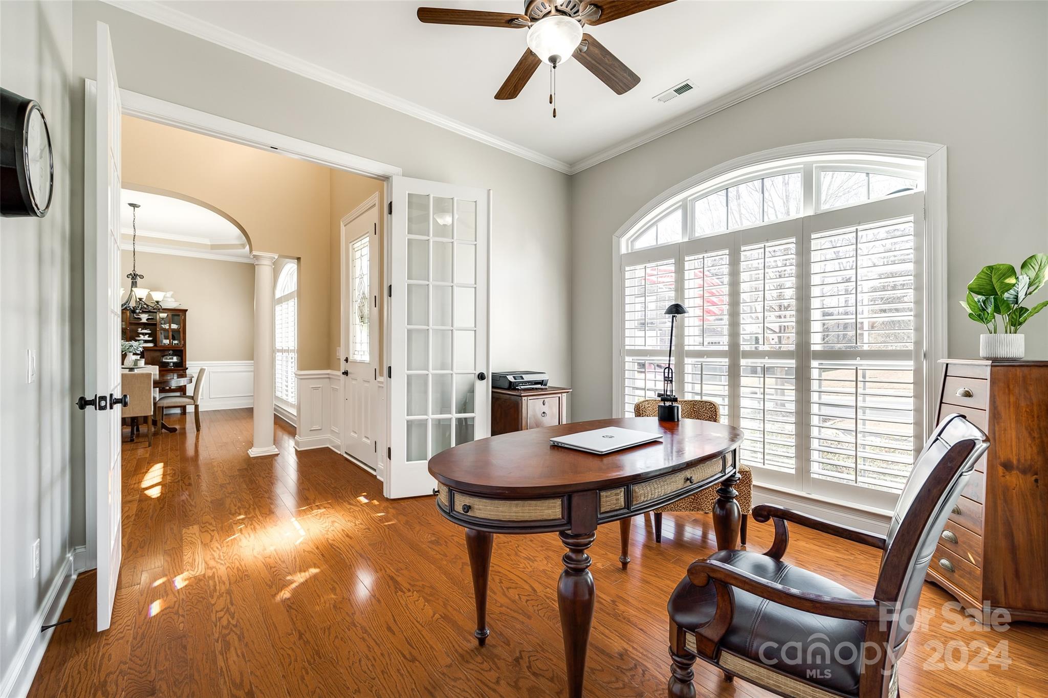 674 Quicksilver Trail Fort Mill, SC 29708 - Photo 5 of 45 a view of a dining room with furniture window and wooden floor