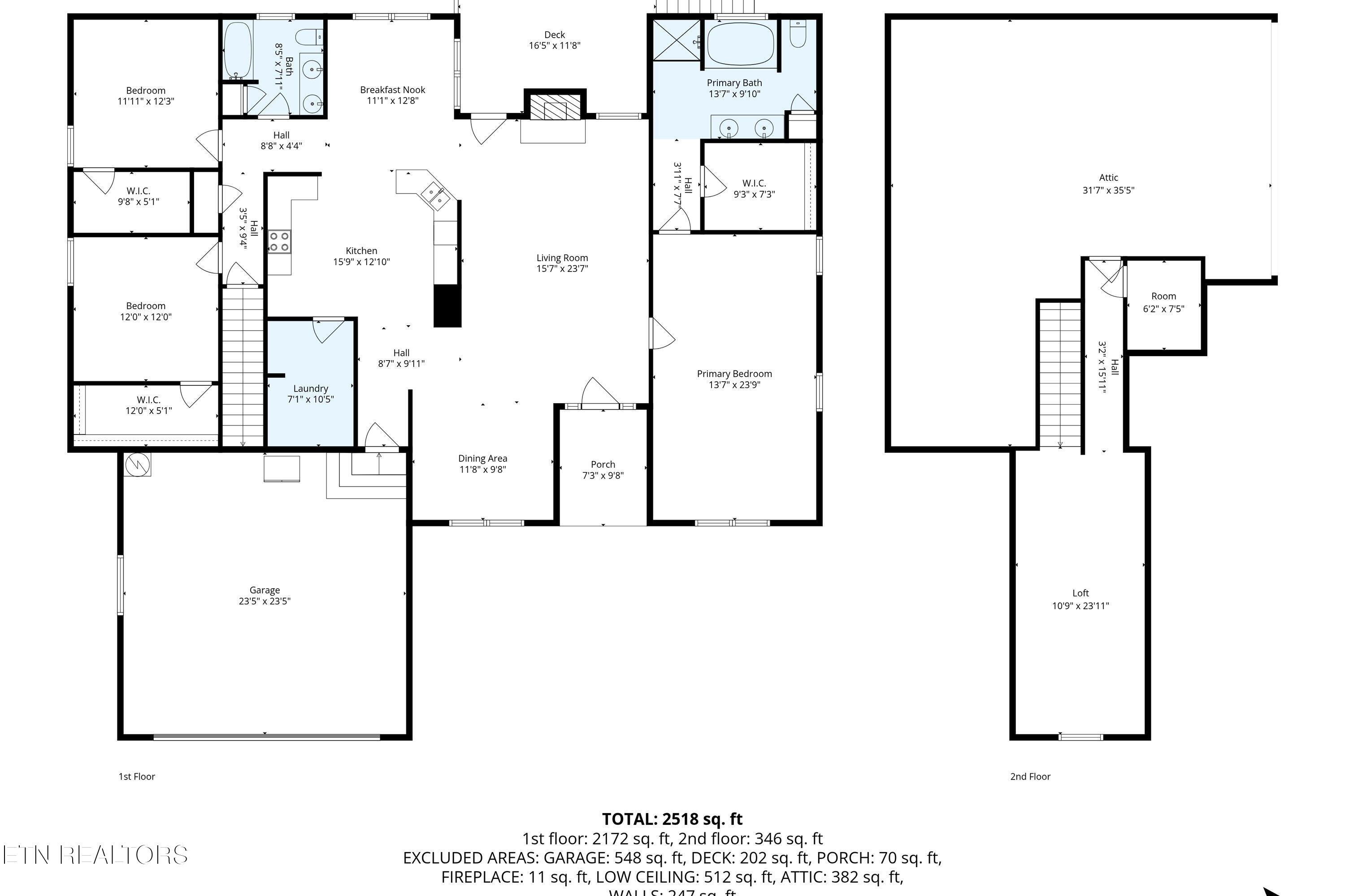 13176 Clear Ridge Road Knoxville, TN 37922 - Photo 20 of 30 05-all_floors_13176_clear_ridge_road_kno