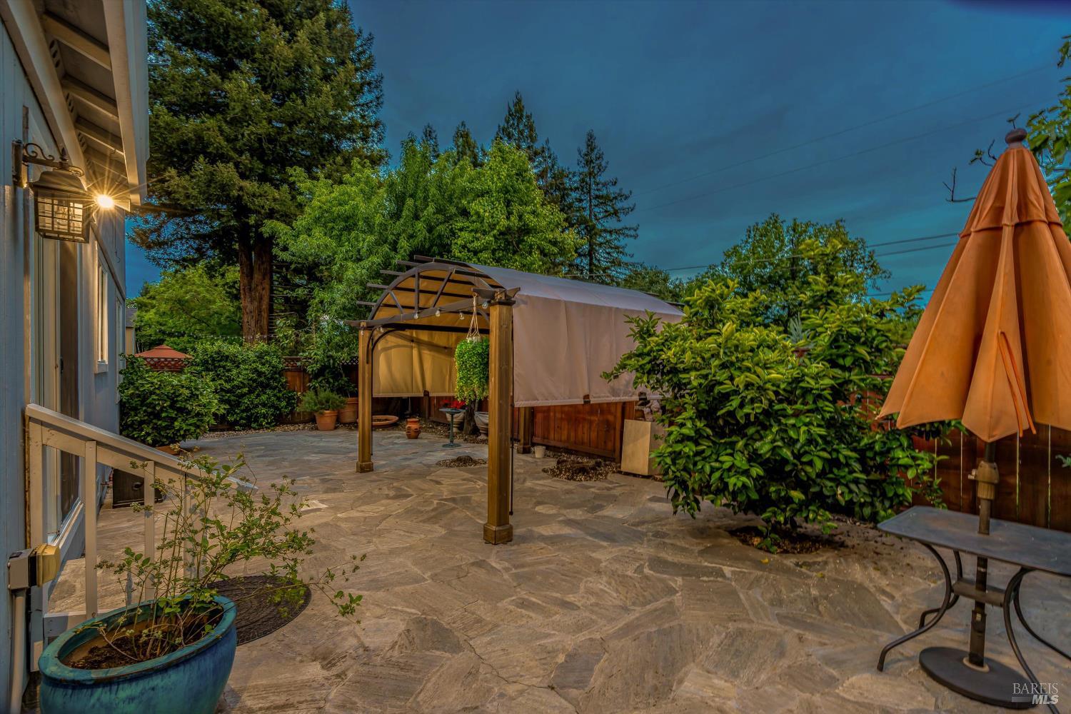 187 Wikiup Meadows Drive Santa Rosa, CA 95403 - Photo 45 of 66 a view of a backyard with furniture and a tub
