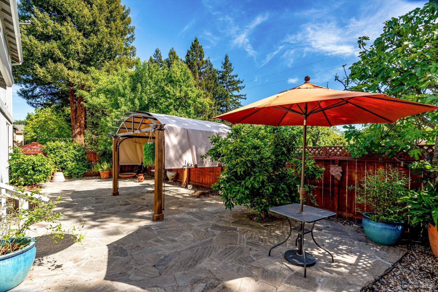 187 Wikiup Meadows Drive Santa Rosa, CA 95403 - Photo 48 of 66 a garden view with a seating space