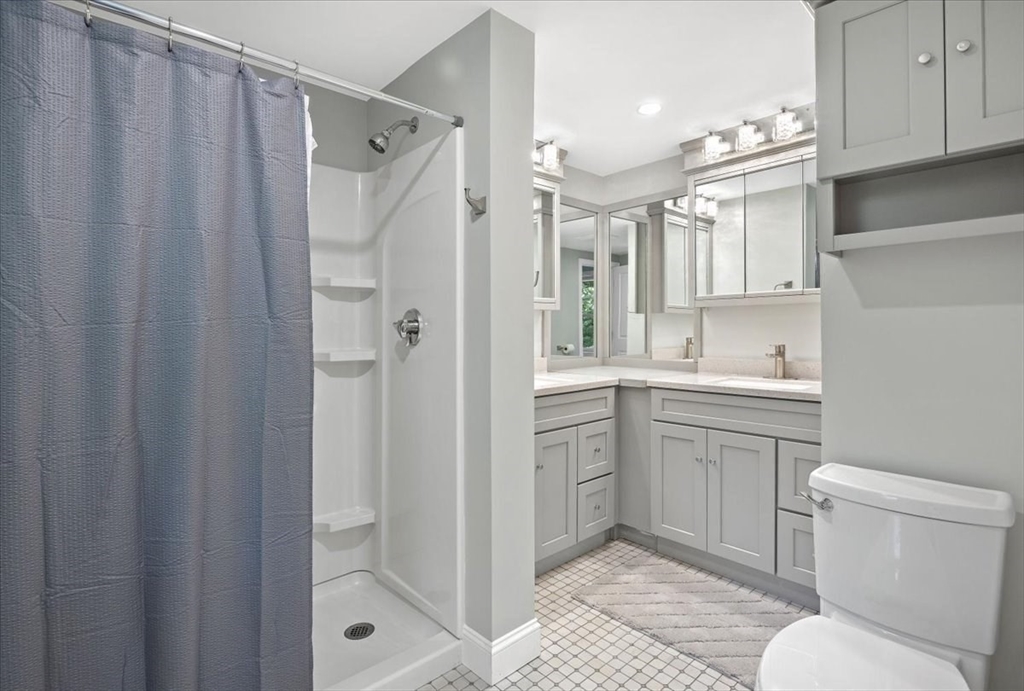 7 Brook Street Plympton, MA 02367 - Photo 15 of 42 a bathroom with a sink a toilet and shower