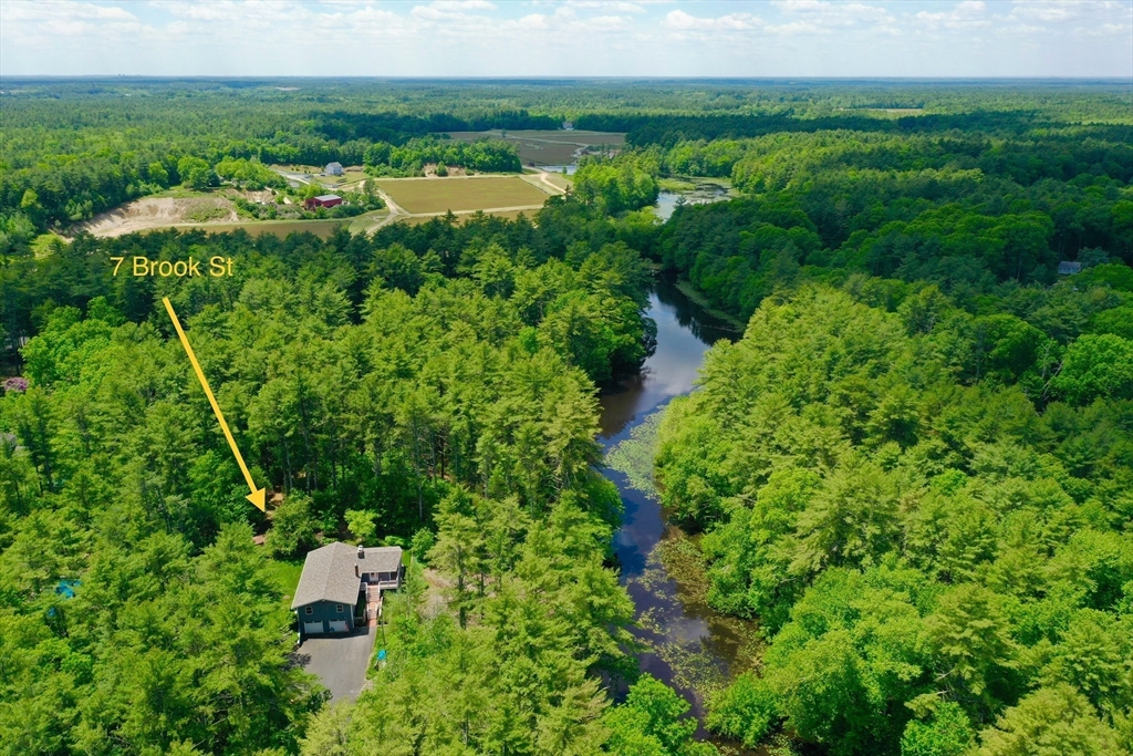 7 Brook Street Plympton, MA 02367 - Photo 32 of 42 an aerial view of residential house with outdoor space