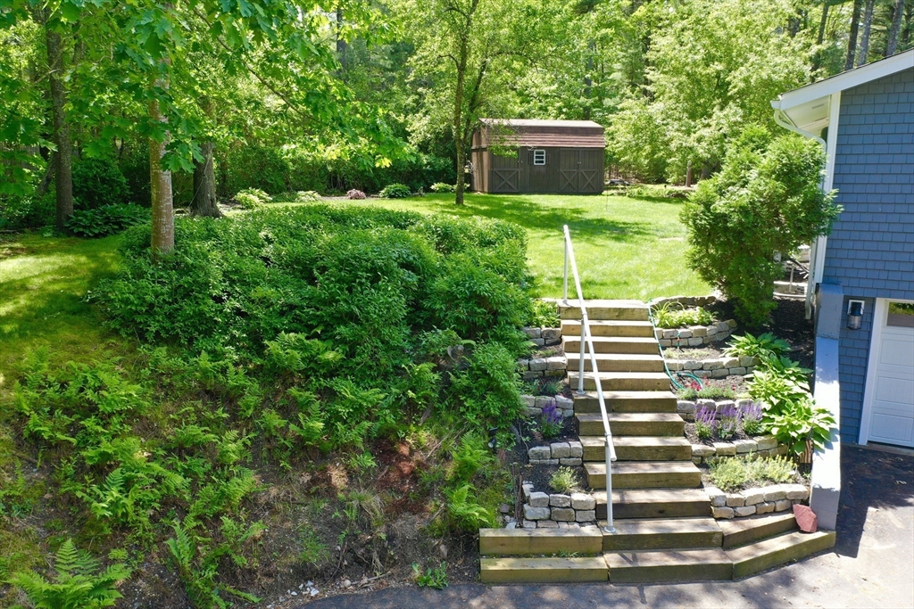 7 Brook Street Plympton, MA 02367 - Photo 38 of 42 a view of a garden with large trees