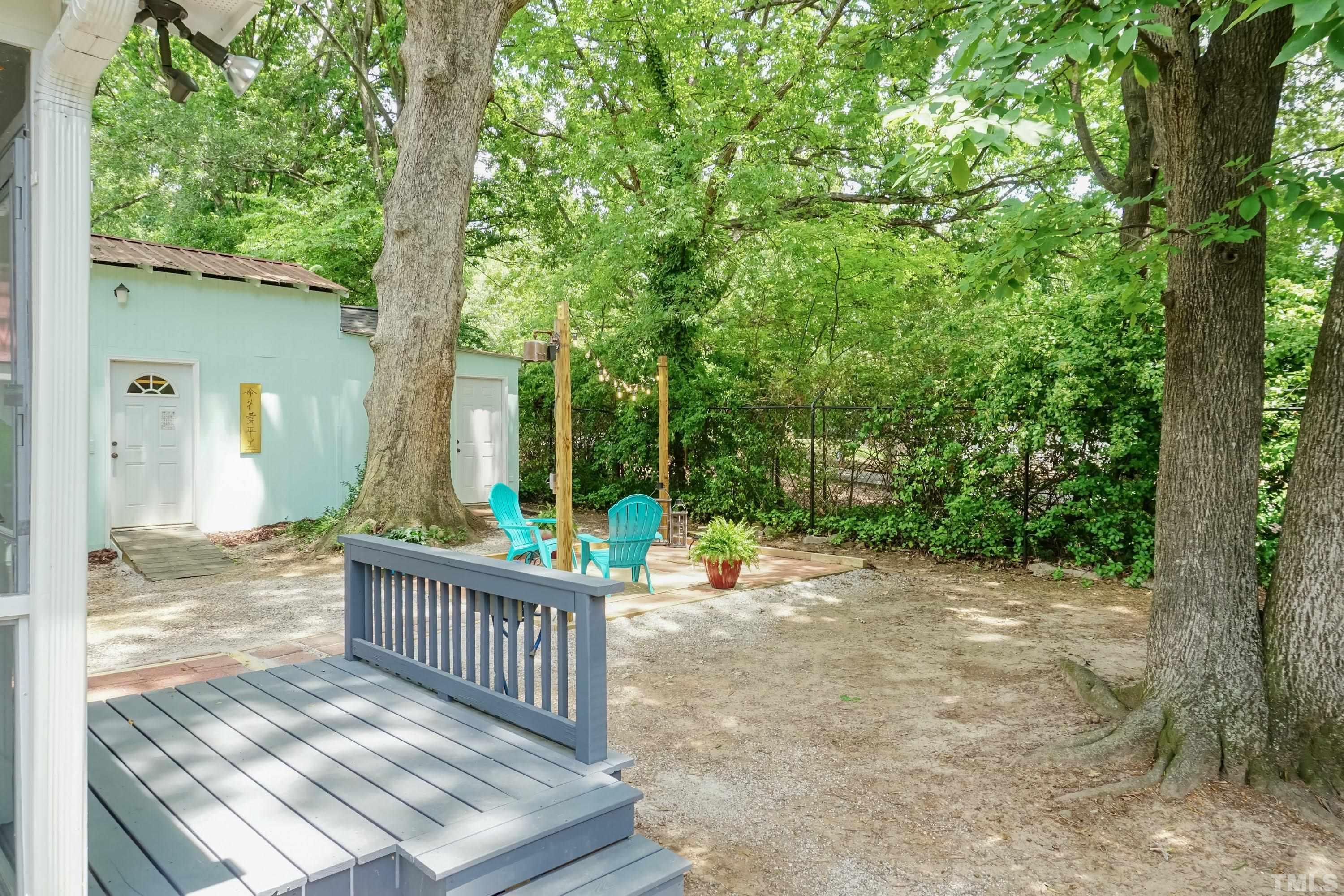 1720 Bennett Street Raleigh, NC 27604 - Photo 31 of 46 a view of a bench in the backyard