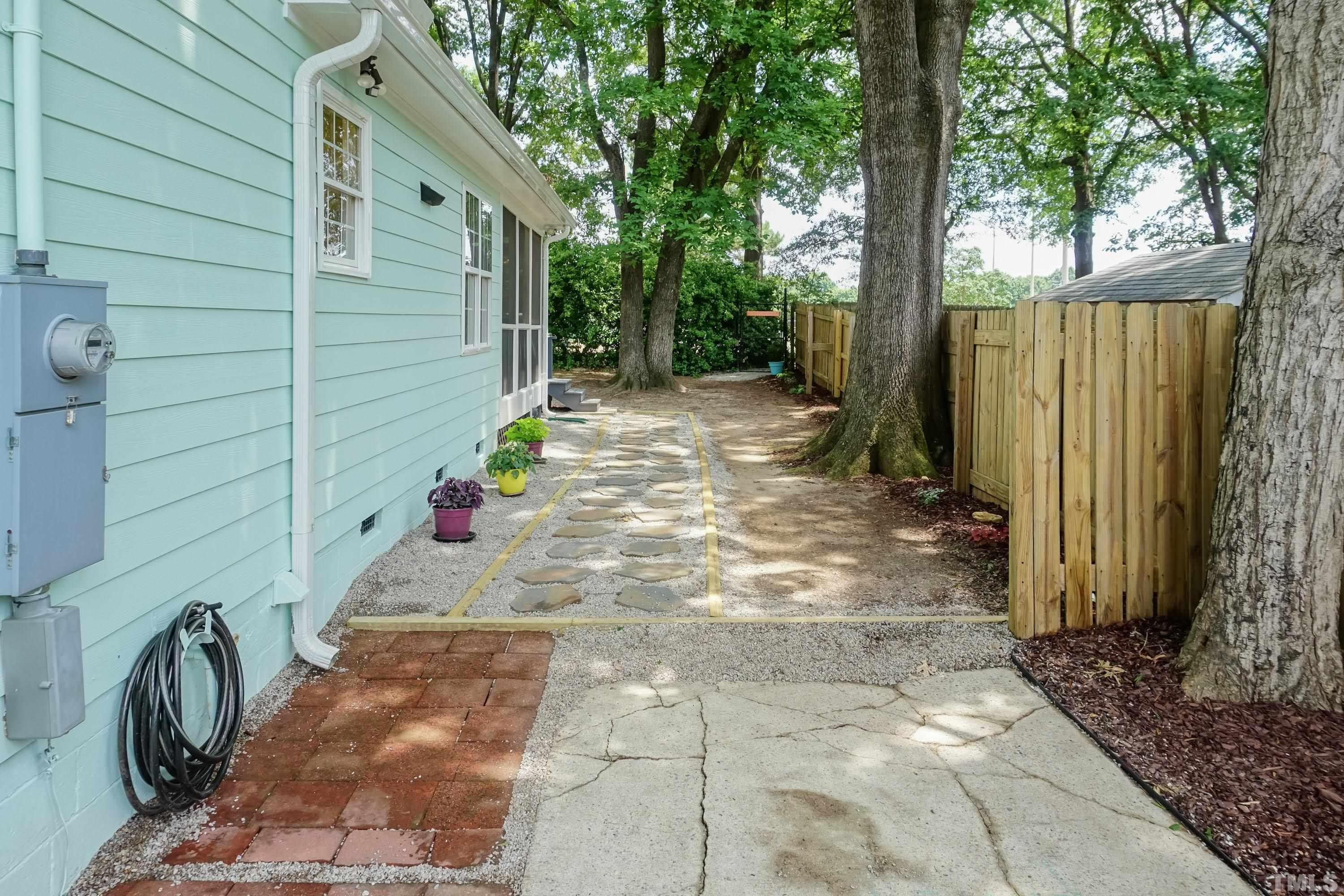 1720 Bennett Street Raleigh, NC 27604 - Photo 33 of 46 a view of a pathway with a backyard