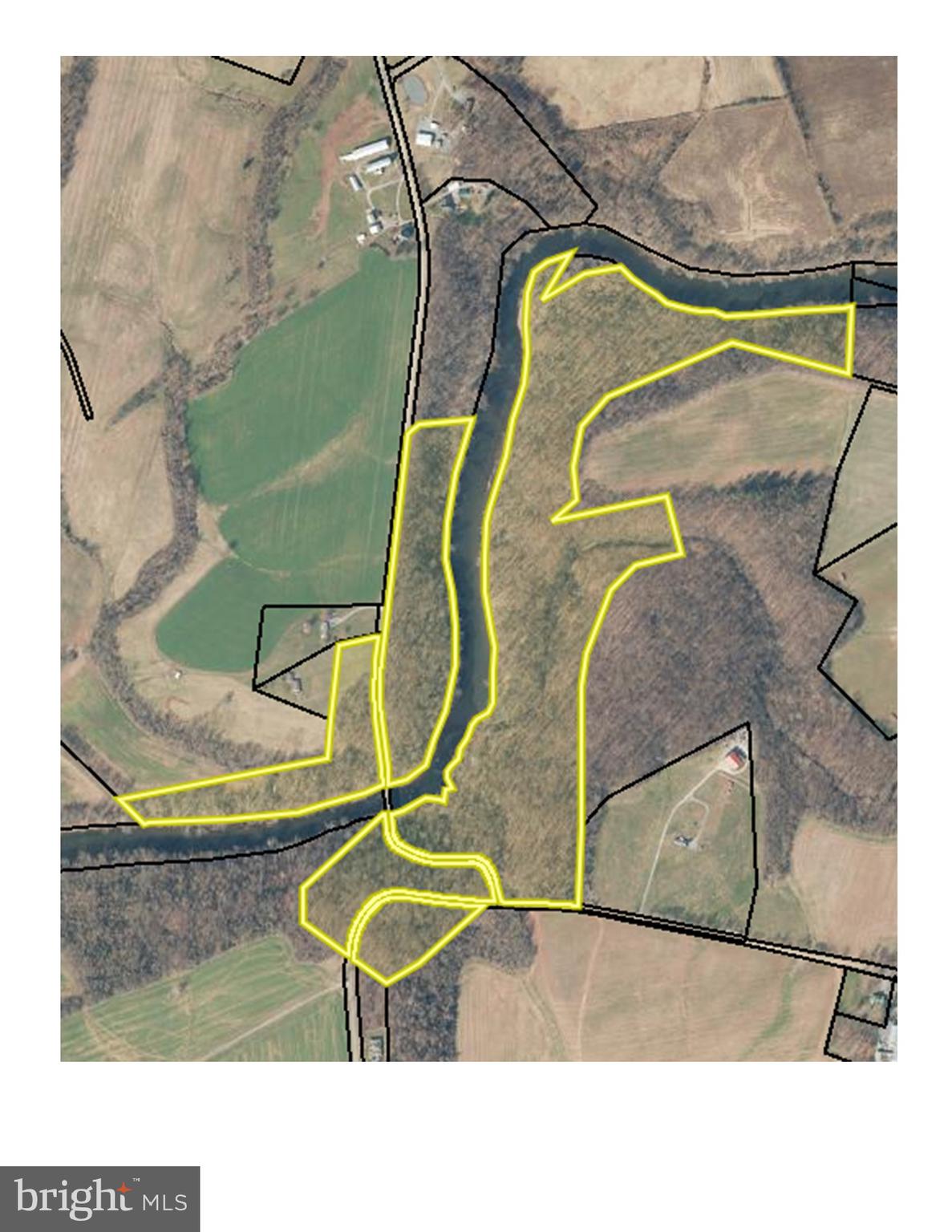 Yellow lines are approx. property boundaries
