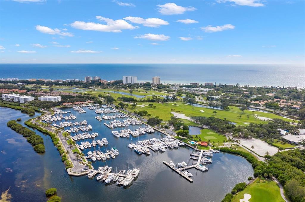 2600 Harbourside Drive, Unit R07 Longboat Key, FL 34228 - Photo 9 of 18 an aerial view of a residential houses with outdoor space