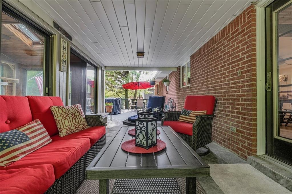 2668 Pangburn Hollow Road Monongahela, PA 15063 - Photo 40 of 44 a outdoor living space with furniture and a fireplace