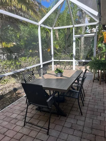 a view of an outdoor seating