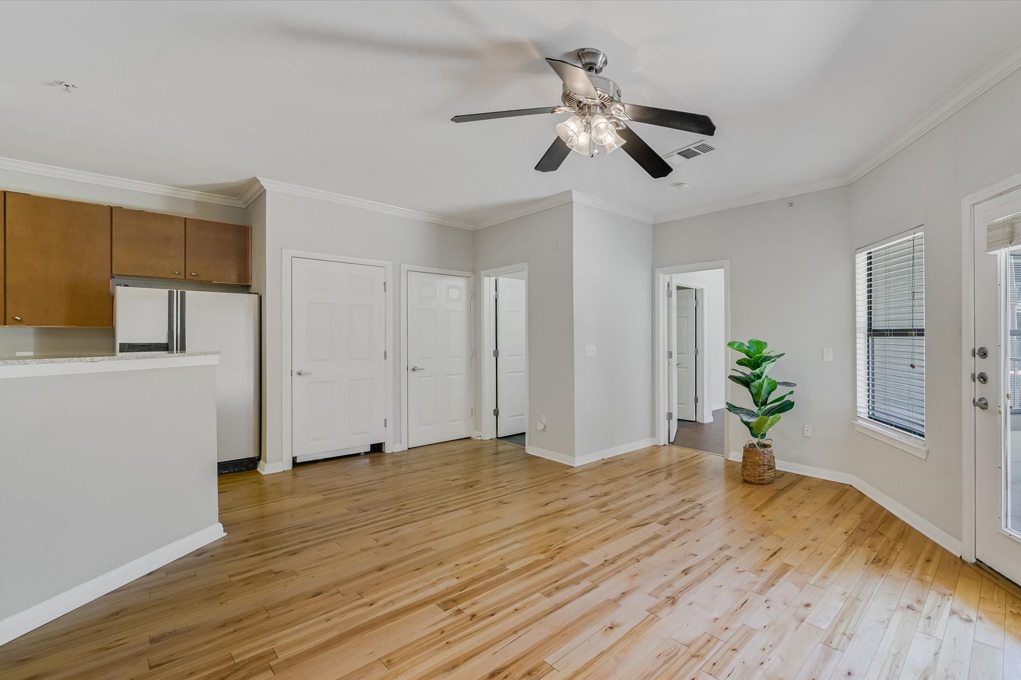 2502 Leon Street, Unit 301 Austin, TX 78705 - Photo 12 of 15 Living room shows convenient access to second bath and second bedroom.