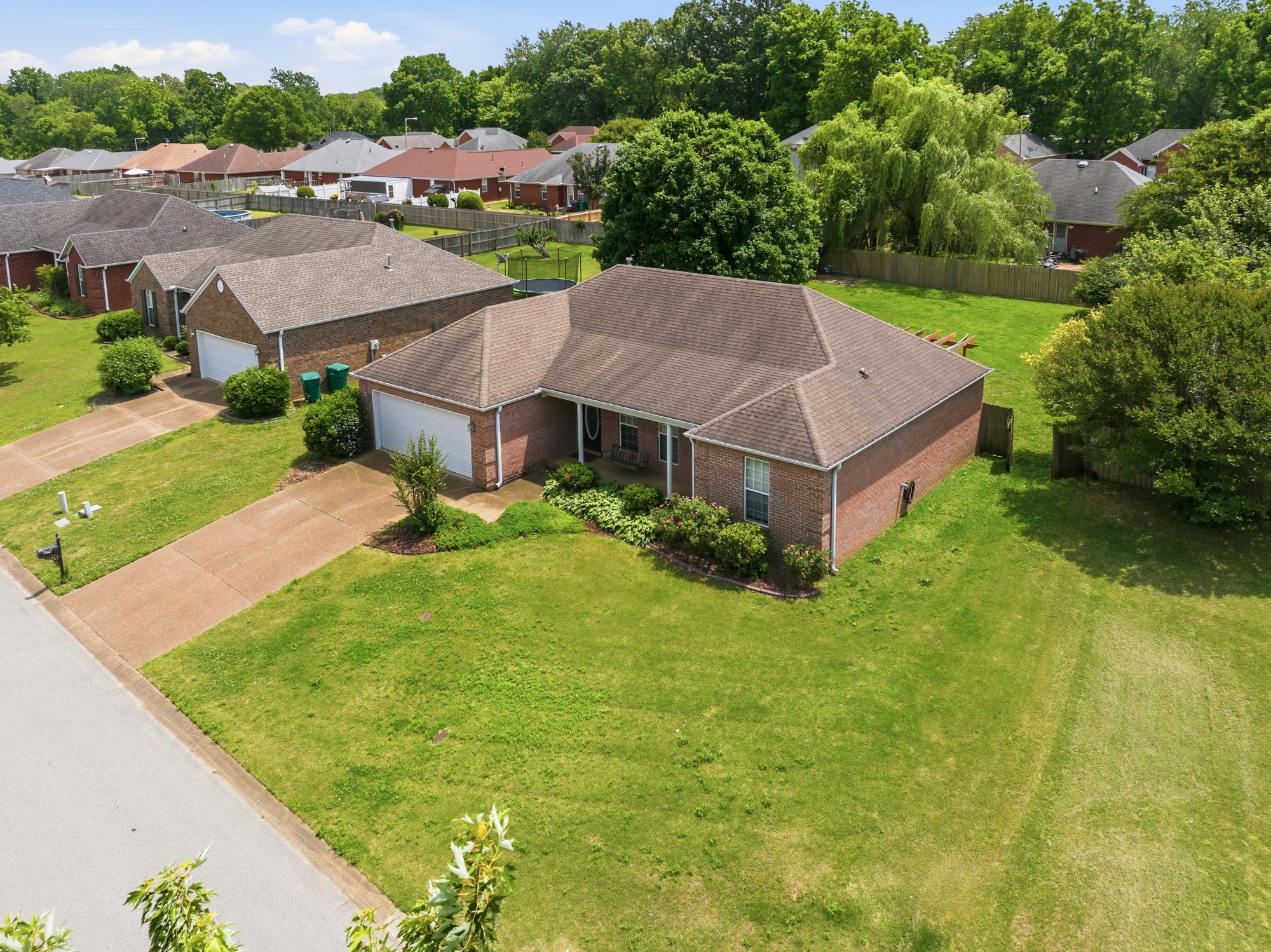 270 Reed Circle Medina, TN 38355 - Photo 12 of 30 an aerial view of a house with pool