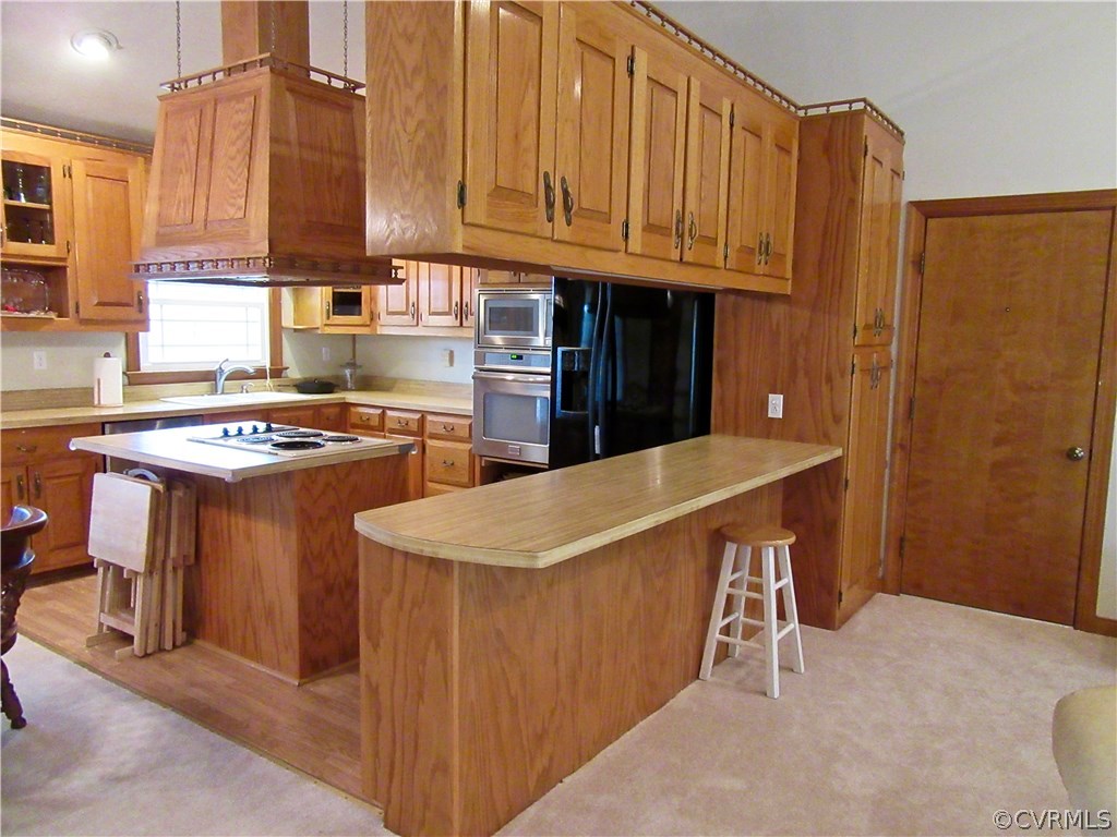 3092 Lowry Road Columbia, VA 23038 - Photo 6 of 34 a kitchen with stainless steel appliances a stove a sink dishwasher and a refrigerator