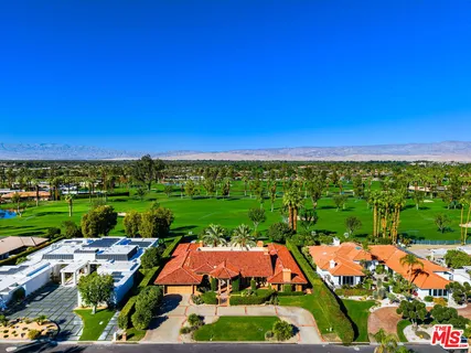a view of a city street with mountain view
