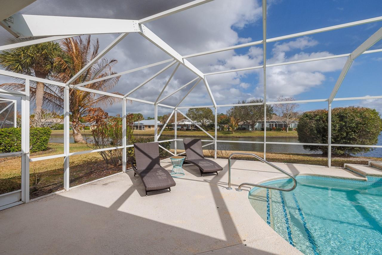 2303 Southwest Danforth Circle Palm City, FL 34990 - Photo 29 of 41 Pool/View of Lake